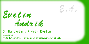 evelin andrik business card